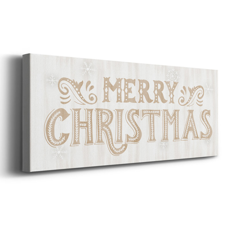 Joyeux Noël, H 8 po x l 20 po x P 1,5 po