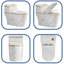 Toilette monobloc allongée 1,6 gallons GPF anti-odeur et silencieuse (siège inclus)