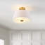 Plafonnier semi-encastré 3 lumières 15 po Glenview