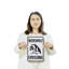 Werewolf Crossing (2 Pack) 8 Inch x 12 Inch Plastic Sign