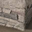Foyer carré 32 po, 40 000 po, plateau en béton gris, cadre carré stable avec