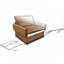 Chaise d'appoint rembourrée avec dossier rembourré Keenan-2127036337