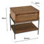 Aalasia 58.5cm W Solid Wood Bedside Table