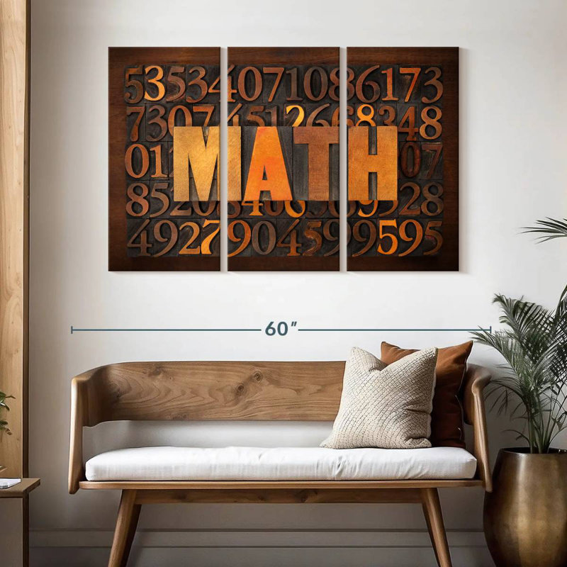 Math sur les nombres, H 32 po x l 50 po