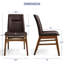 Chaises de salle à manger en cuir PU, chaises de salle à manger en cuir modernes avec structure en bois massif, résistantes à l'eau et faciles à nettoyer-1246118043-1246118044
