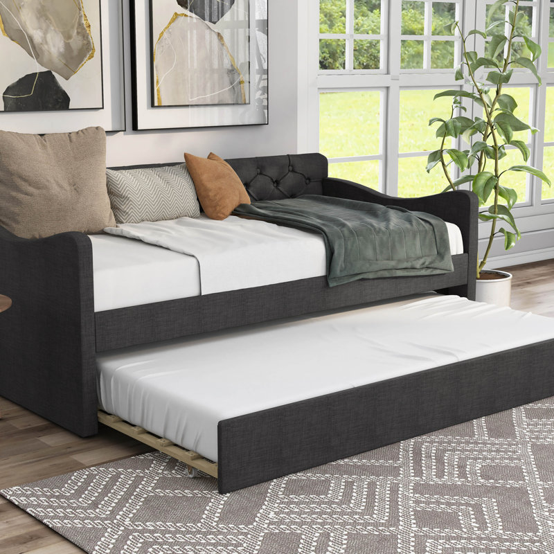 Lit de jour Charlayne Cape, Dark Gray