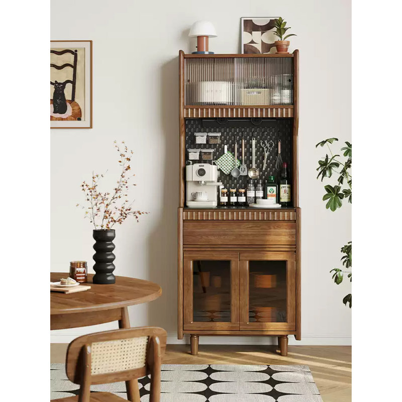 Armoire de rangement scandinave en bois massif