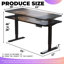 Height Adjustable Electric Standing Desk With Splice Board, 4 Memory Presets, Anti-Collision-1100690722