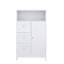 Armoire de rangement pour salle de bain avec 3 tiroirs et 1 porte