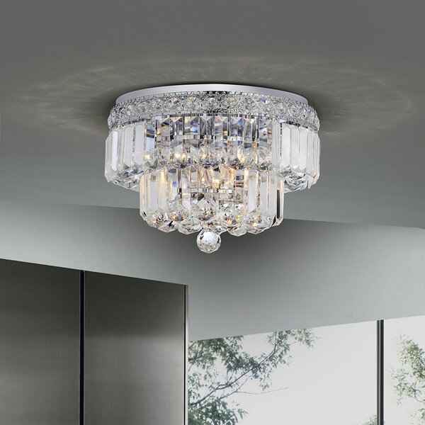 House of Hampton® Kathryn Crystal Flush Mount & Reviews | Wayfair