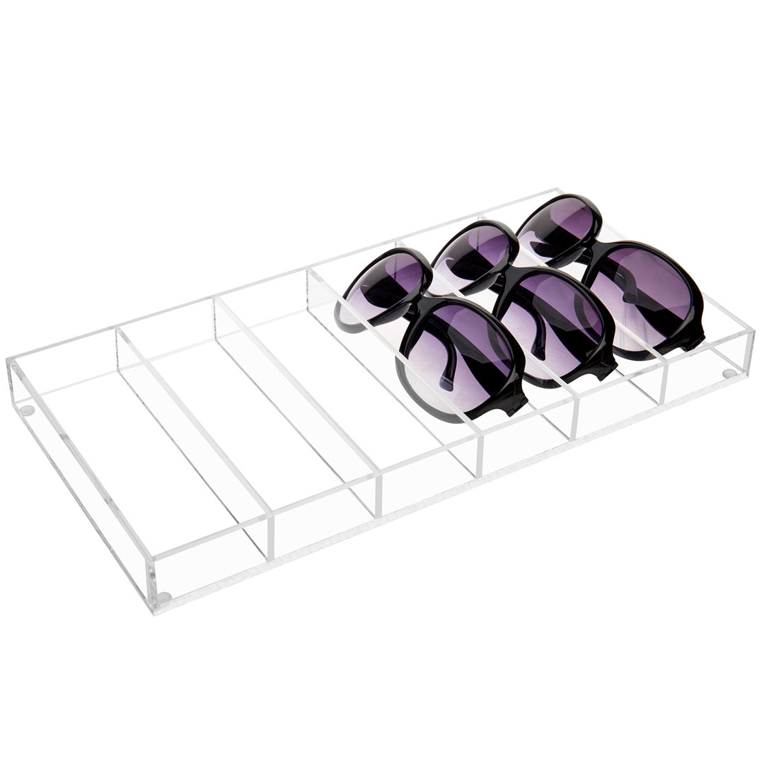 6 Slots Sunglasses Organizer Tray Rebrilliant