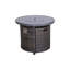 Table de foyer d'extérieur en aluminium avec couvercle-741920973