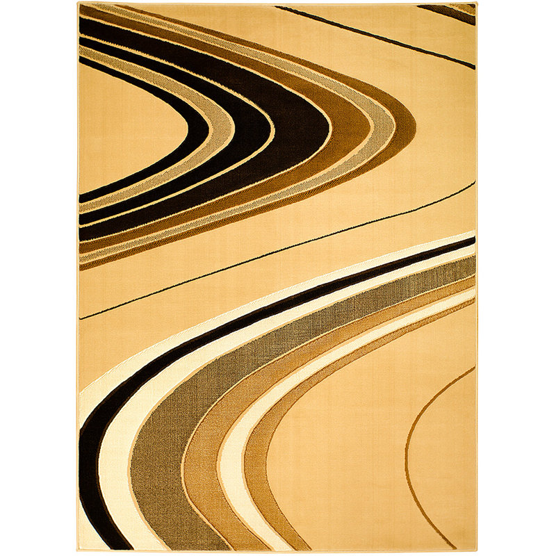 Abstract Indoor Rug, Rectangle 7'10" x 10'2"