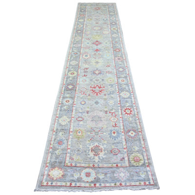 Zekia One-of-a-Kind 2'9" X 13'7" New Age Runner Wool Area Rug