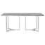 Savona Grey Faux Marble Rectangular Dining Table