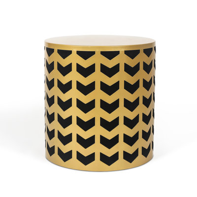 Huberta Drum End Table