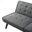 Canapé-lit futon convertible, canapé-lit de 63 pouces avec dossier réglable à 5 positions pour les petits espaces et les chambres d'amis-1999455440