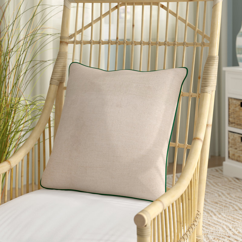 Lightle Reversible Throw Pillow, 22" x 22", Canary, Pillow Cover Only - No Insert