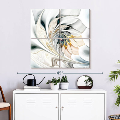 Abstrait fleur blanche