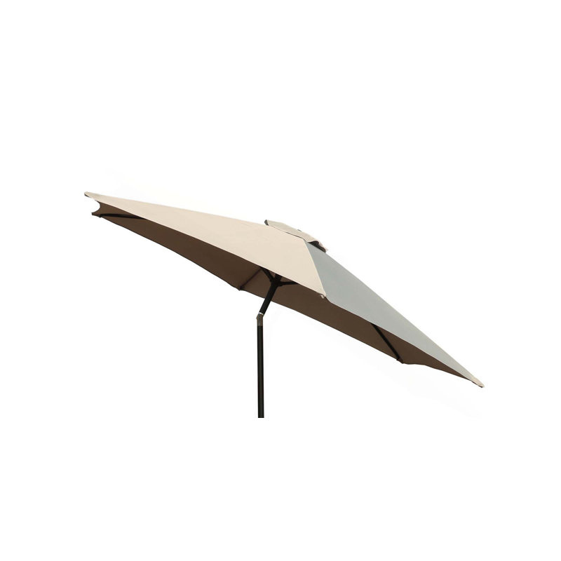 Parasol d'extérieur polyvalent pour le patio, assurant la protection contre le soleil et la pluie (sans base), Beige