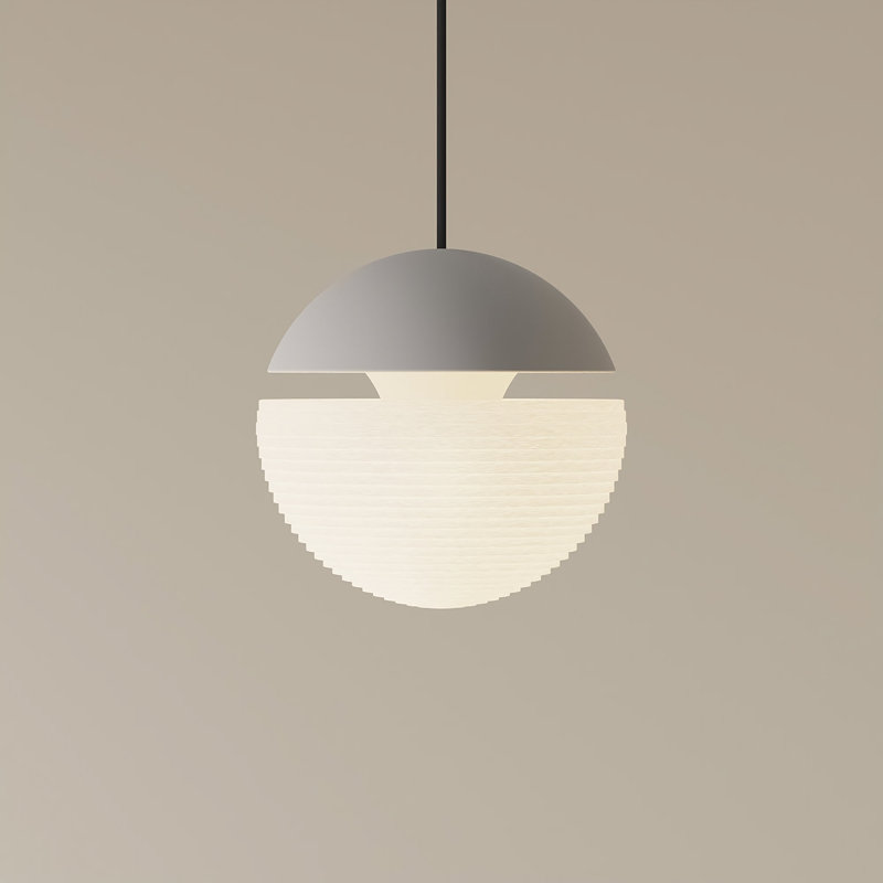 Cora Pendant Light, Stone, Black