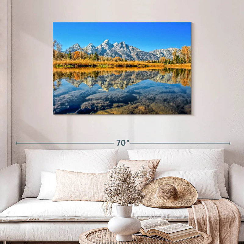 Grand Tetons d'Alvord Schwabacher Landing, H 30 po x l 45 po