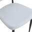 Blanc ergonomique, dossier incurvé, chaise de salle à manger minimaliste et confortable. Paquet de 4. Disponible en noir-2028476325