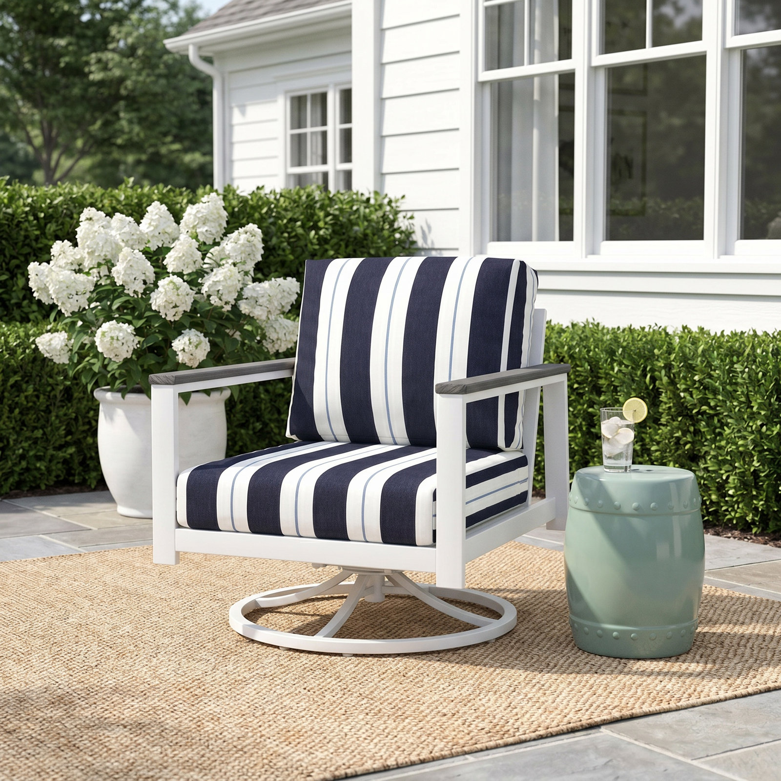 Townsend Sunbrella® Patio Lounge Chair, Brown