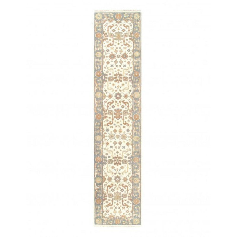 Wool Oriental Area Rug in Ivory