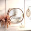 Wood Round Wall Decorative Mirror for Bathroom Bedroom-464291632-464291639
