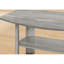 Élégante table de salon grise pour le décor: tables basses, de bout et d'appoint en stratifié avec tablette-977209576