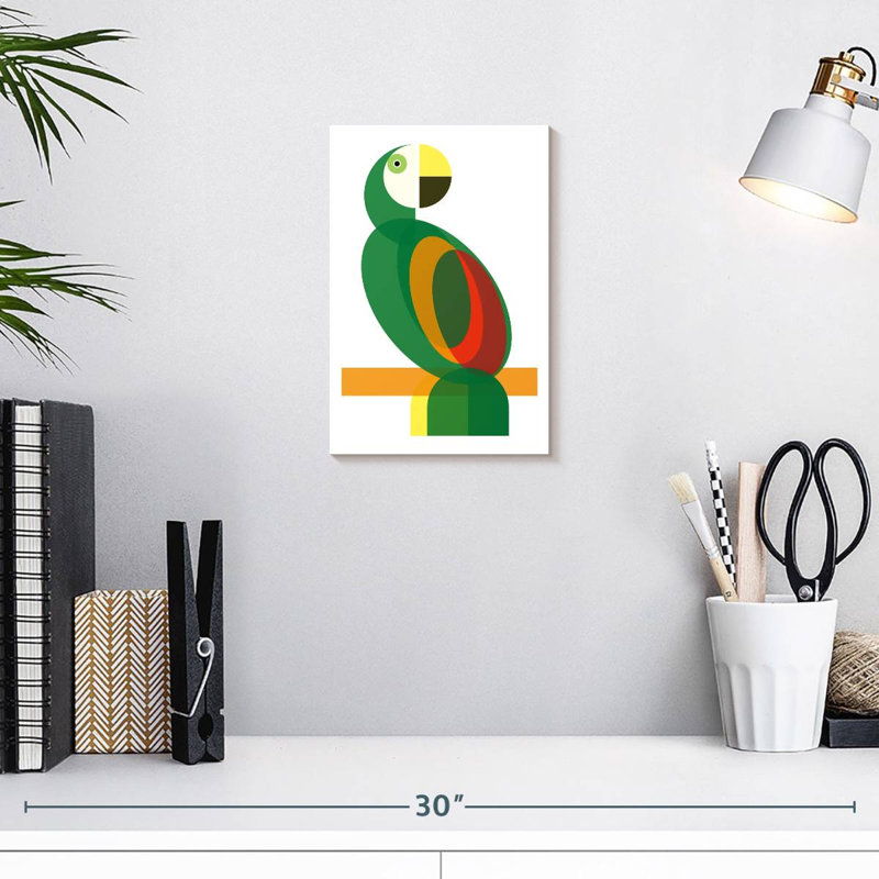 Perroquet géométrique Ashelle, H 12 po x l 8 po
