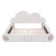 Lit plateforme tapissier taille tête de lit avec pied de lit arrondi et poche-246177600