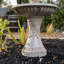 Fontaine de jardin extérieure autoportante à 3 niveaux 47 po Ophelia & Co., céramique, beige