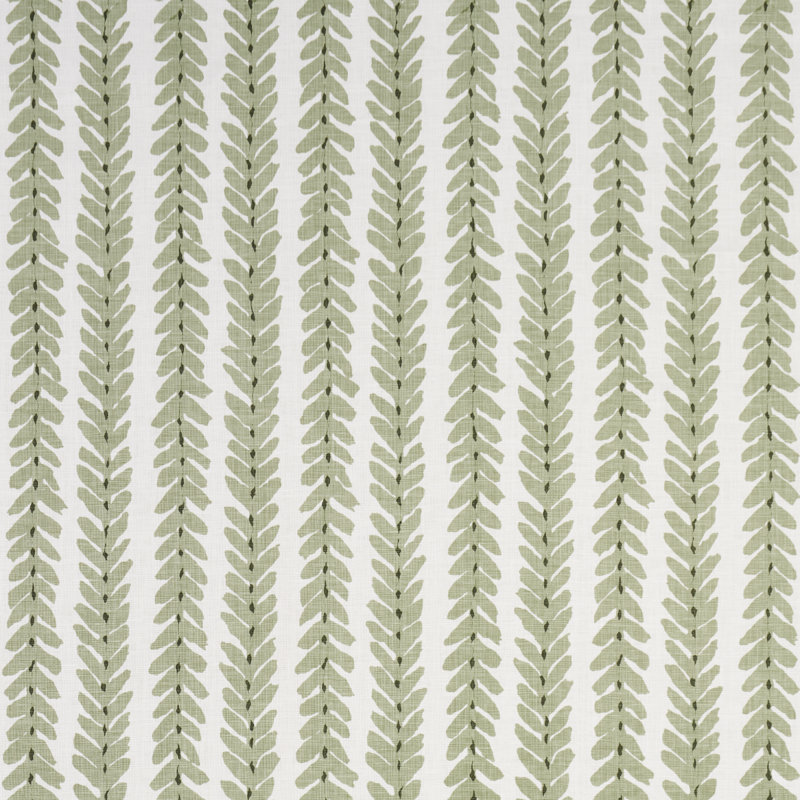Schumacher X Veere Grenney Woodperry Fabric, Moss