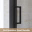 Porte de douche coulissante avec cadre en aluminium noir mat 44 "à 48" x70 H-118558511