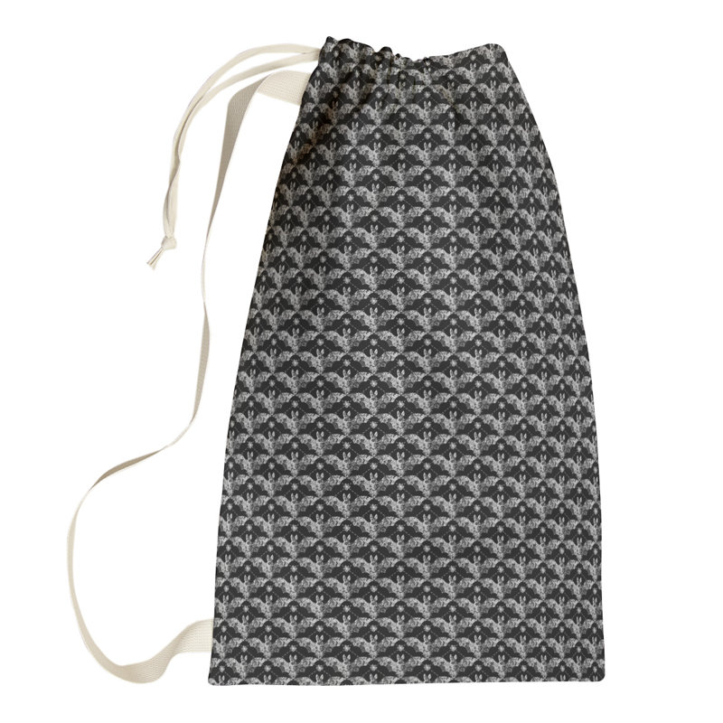 Sac à linge Bats, Grand (H 76,5 po x l 29,5 po x P 1,5 po), Noir