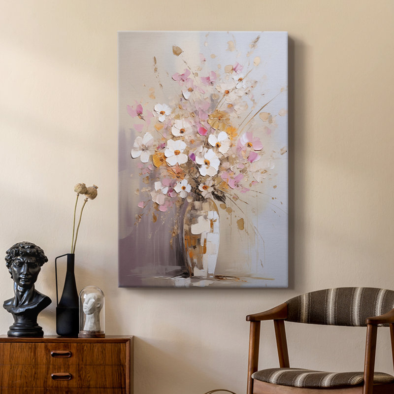 FLORAL Series CCCLXXIII -Custom Wrapped Gallery Cavas, 27" H x 18" W