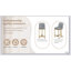 Ensemble de 2 chaises de bar de style moderne, design simple et créatif, tabourets hauts confortables pour bars, restaurants ou comptoirs de cuisine