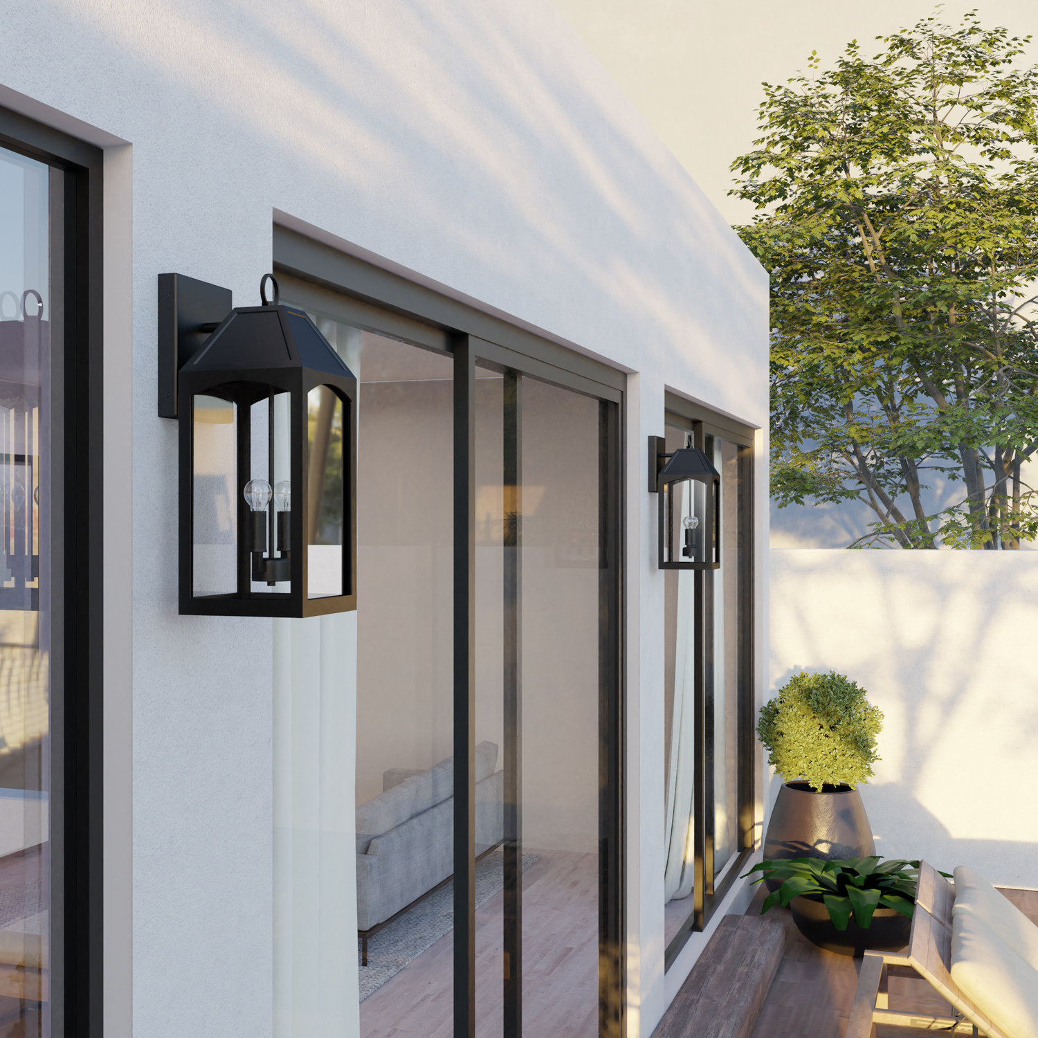 Adamsville 2 Light Outdoor Wall Light