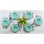 Fantasy Acqua Green Earthenware Salad/Dessert Plate-1675651520