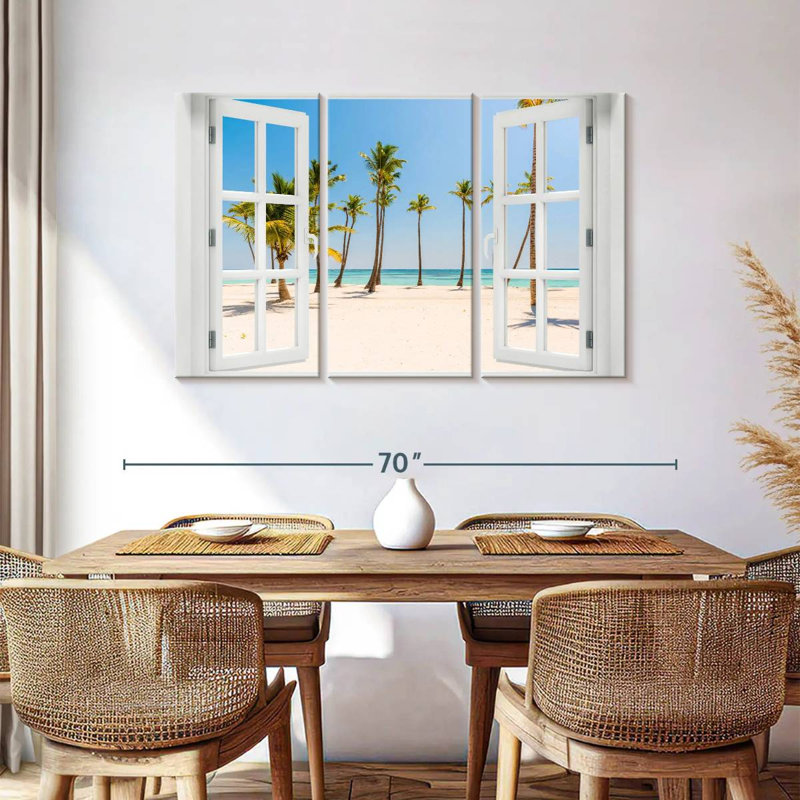 Gillard Window To White Beach, 36" H x 57" W