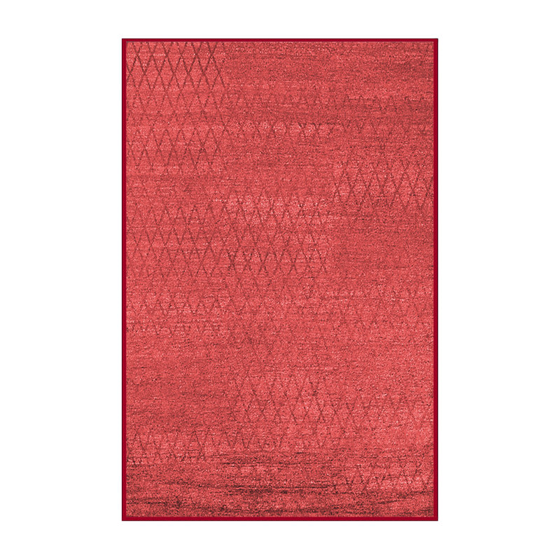 Tapis rouges de style Mid-Century moderne 132, Rectangle 3 pi x 5 pi