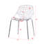 Chaise d'appoint empilable blanche Kemmel