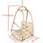 Without Stand Swing Egg Chair  Indoor Outdoor Wicker Rattan Patio Basket Hanging Chair With C Type Bracket , With Cushion And Pillow,Patio Wicker Folding Hanging Chair( Special Construction Cup Holder-1823388551