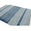 Rug & Kilim’S Contemporary Dhurrie Rug In Dark Blue And White Stripes-1342604058