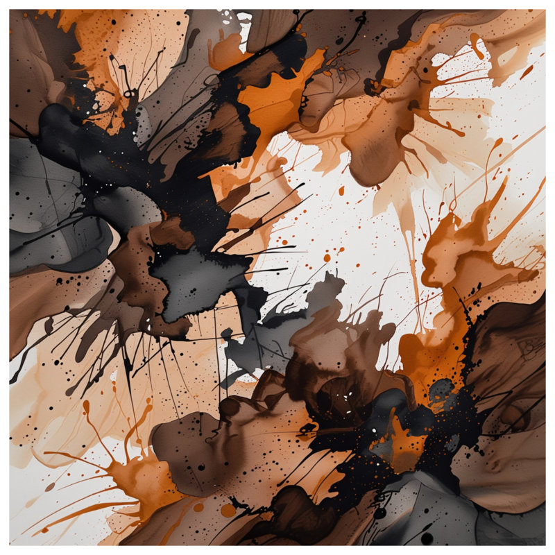 Abstract Paint Splatter Quilted Bedspread All Sizes, Twin
