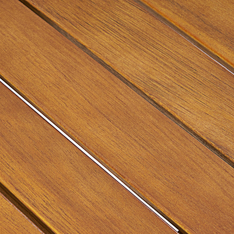 Table d'appoint d'extérieur en bois pour l'extérieur, Teck