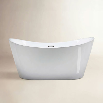 67'' x 32'' Freestanding Soaking Acrylic Bathtub