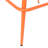Outdoor 29" Seat Height Aluminum Frame Barstools With Rope-Woven Scallop-Shaped Backrest, Set Of 2, Orange-782667241